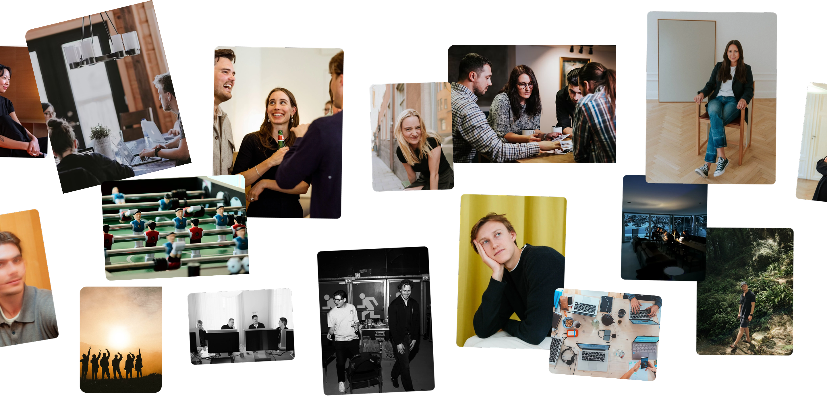 A collage of team members working at Zixflow.